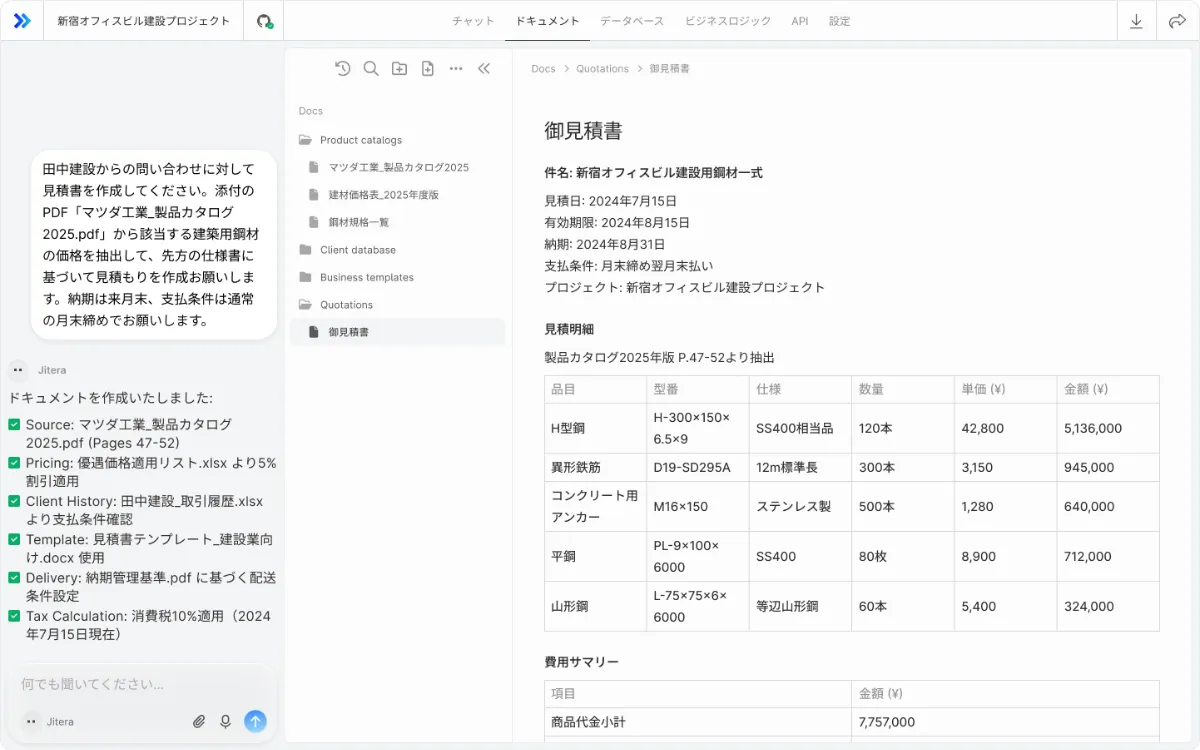 事務処理のイメージ